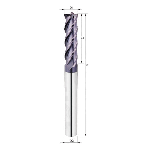 CARBIDE END MILL TiALN 4FT LONG 5/16?