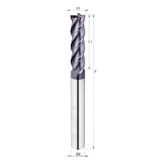 CARBIDE END MILL TiALN 4FT LONG 5/16?