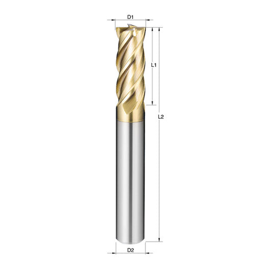 CARBIDE END MILL VARIABLE HELIX 4F 1/8? WITH G-PLUS 5 COATING